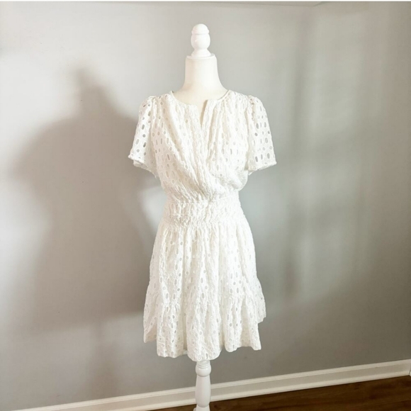NWT Anthropologie Somerset Eyelet Mini Dress 1X - Picture 4 of 4